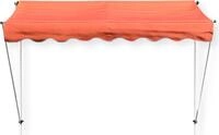 Grasekamp Klemmmarkise Ontario 255x130cm Orange Balkonmarkise h&ouml;henverstellbar...