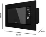 Cecotec 01375, Integriert, Grill-Mikrowelle, 20 l, 700 W, Eingebautes Display,