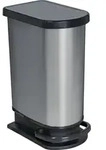 Treteimer mono 50 l PASO, Farbe:Carbon metallic - Bunt