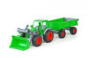 Farmer Technic Traktor + Frontschaufel + 2-Achsanhänger für Kinder