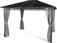 Grasekamp Hardtop Pavillon Meran 3x3,6m mit Seitenteile Doppelstegplatten Hohlkammer