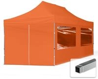 TOOLPORT 3x6m Aluminium Faltpavillon, inkl. 4 Seitenteile, orange