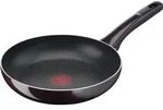 Tefal Resist Intense Pfanne 20 cm D52202, Rund, Allzweckpfanne, Schwarz, Rot, Titan,