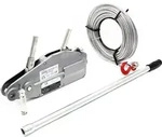 Wiltec Seilzug bis 800 kg Seilwinde mit 20 m Seil, Handseilwinde mit &Oslash; 8,3 mm