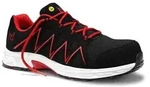 Sicherheitshalbschuh jo_SPEEDY black-red Low ESD S1P, Gr. 36 Jori 12141 - Schwarz -