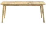 vidaXL Esstisch 180&times;90&times;76 cm Mango Massivholz - Braun