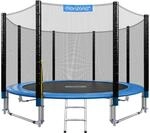 Monzana Trampolin S&Uuml;D GS Zertifiziert Komplettset inkl. Sicherheitsnetz, Leiter,