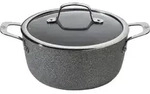 Ballarini SALINA Stielkasserolle mit Deckel 20cm - Grau