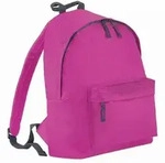 Bagbase Junior Fashion Rucksack, 14 Liter BC1301 (Einheitsgr&ouml;&szlig;e) (Fuchsia/Grau)