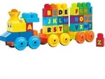 Mega Bloks ABC Musikzug mit Ger&auml;uschen (50 Teile)