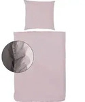 Hahn Linon Bettw&auml;sche Stone Washed 100% Baumwolle Rei&szlig;verschluss Bettbezug