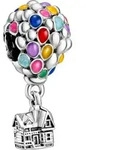 Pandora Disney Charm 798962C01 Disney Up House And Balloons Silber 925 Emaille -