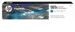 HP 981X Cyan Original PageWide Druckerpatrone mit hoher Reichweite, Hohe (XL-)