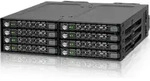 Icy Dock MB998SK-B, Schwarz, Metall, 7 mm, 2 L&uuml;fter, 4 cm, 6 Gbit/s