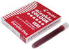 PILOT Tintenpatronen für Füllhalter Parallel Pen rot (6 Patronen)