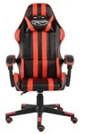 vidaXL Gaming-Stuhl Schwarz und Rot Kunstleder - Schwarz/Rot