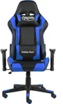 vidaXL Gaming-Stuhl Drehbar Blau PVC - Blau
