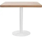 vidaXL Bistrotisch Hellbraun 80x80 cm MDF - Braun