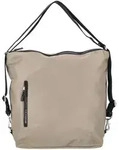 Mandarina Duck Hunter Damen Hobo Schultertasche mit Rucksackfunktion 35 cm - Taupe