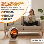 MONZANA&reg; Heizl&uuml;fter Kamin Optik Elektrokamin 1500W LED Flammeneffekt 2 Heizstufen