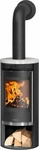 ORANIER 579387, Oranier | Kaminofen | Rota 2.0 | 5,5 kW | Stahl Schwarz, Top