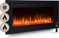 Elektrokamin BALDERIA Fiamma 48 - Einbaukamin - Schwarz