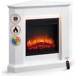 Elektrokamin BALDERIA Candela - Eckkamin - Wei&szlig; - Wei&szlig;