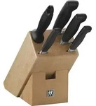 Zwilling Messerblock 6tlg. Vier Sterne 35149-000-0 - Silber/Braun/Schwarz