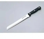 Brotmesser - L 32,8 cm - Edelstahl - Bakelitgriff - Schwarz