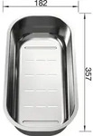 BLANCO 225253, 35,7 cm, 18,2 cm - Silber