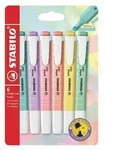 STABILO Textmarker - swing cool Pastel - 6er Pack - 6 Farben - Bunt