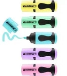 edding 7 Mini Textmarker Pastell sortiert (5er Set) - Gelb/Gr&uuml;n/Blau/Violett/Rosa