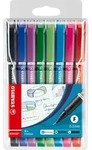 STABILO Fineliner mit gefederter Spitze - SENSOR F - fein - 8er Pack - 8