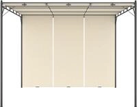 vidaXL Gartenpavillon mit Seitenvorhang 3x3x2,25 m Creme