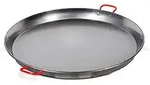 Valencianische Paellapfanne 70 cm. Poliert, f&uuml;r 25 Personen