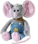 Heunec LATZHOSEN-GANG Maus Kati Kaese Gr&ouml;&szlig;e 35 cm