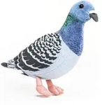 Uni-Toys - Taube - 20 cm (H&ouml;he) - Pl&uuml;sch-Vogel - Pl&uuml;schtier, Kuscheltier