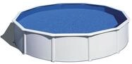GRE Runder Stahlwandpool in Wei&szlig; KIT550ECO &ndash; &Oslash; 550 x 120 cm, Komplettset