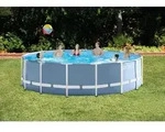 Intex 457 x 122 cm PRISMENRAHMEN-POOL-SET; 26736GN - Grau