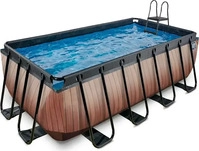 Exit Toys 30.22.42.10, Exit Toys EXIT Wood Rahmenpool 400x200x122cm, Aufstellpool,