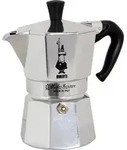 Bialetti Moka Express - 3 Tassen Espressokocher - Silber