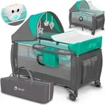 Lionelo Sven Plus 2in1 Baby Bett Laufstall Baby bis 15 kg Wickelauflage luftige