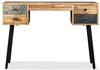 vidaXL Schreibtisch Wiederverwertetes Teak Massivholz 110 × 50 × 76 cm