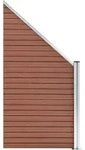 vidaXL Zaunelement WPC 95x(105-180) cm Braun - Braun