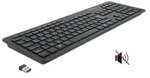 DeLOCK USB Tastatur 2,4 GHz kabellos schwarz - Lautlos, Volle Gr&ouml;&szlig;e (100%),