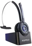 AGFEO 6101543, Kabellos, B&uuml;ro/Callcenter, 49 g, Kopfh&ouml;rer, Schwarz - Schwarz