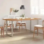 vidaXL Esstisch 180&times;90&times;76 cm Massivholz Akazie - Braun