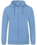 Jako Organic Kapuzenjacke Herren - Eisblau - Hellblau - L