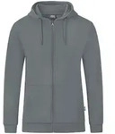 Jako Kapuzenjacke Organic - steingrau, Gr&ouml;&szlig;e:4XL - Grau - 4XL