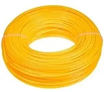 Toolland DC20010, Rasentrimmer-Linie, Gelb, Nylon, 100 m, 2 mm